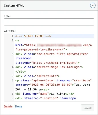 Wordpress Widget filled completely with raw HTML